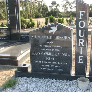 FOURIE Louis Gabriel Jacobus 1924-1988