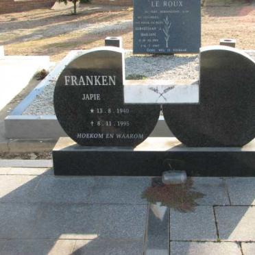 FRANKEN Japie 1940-1995