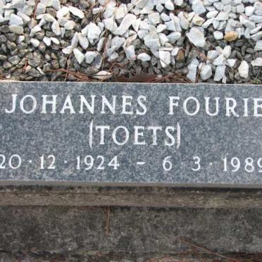 FOURIE Johannes 1924-1989