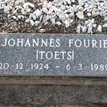 FOURIE Johannes 1924-1989