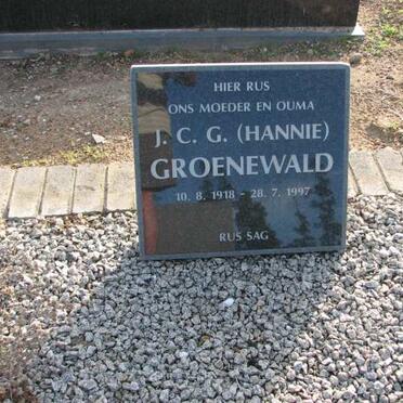 GROENEWALD J.C.G. 1918-1997