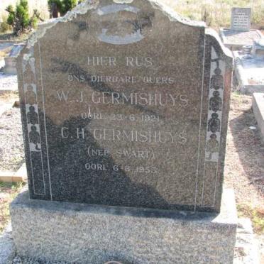 GERMISHUYS W.J.  -1921 &amp; C.H. SWART  -1955