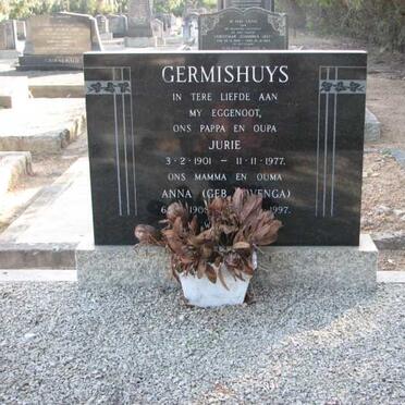 GERMISHUYS Jurie 1901-1977 &amp; Anna HAVENGA 1908-1997