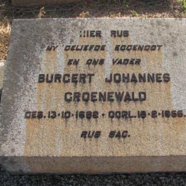 GROENEWALD Burgert Johannes 1882-1955