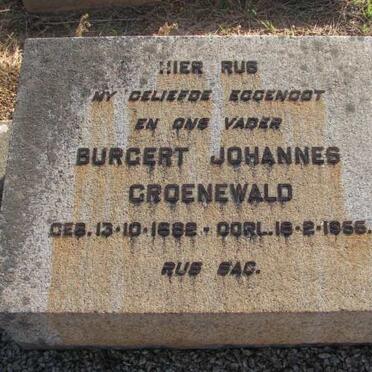 GROENEWALD Burgert Johannes 1882-1955