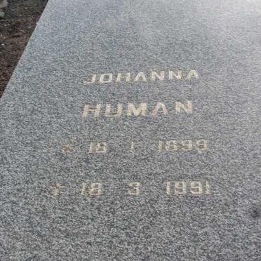 HUMAN Johanna 1899-1991