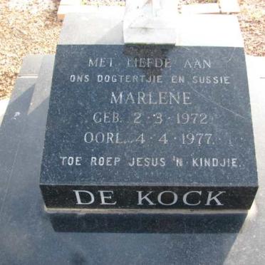 KOCK Marlene, De 1972-1977