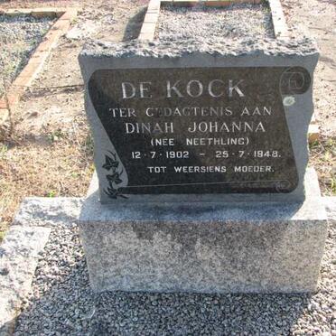 KOCK Dinah Johanna, de nee NEETHLING 1902-1948