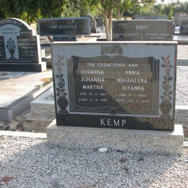 KEMP Susanna Johanna Martha 1917-1983 :: KEMP Anna Magdalena Susanna 1920-1998
