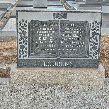 LOURENS Dirk C. 1930-1982 & S.J.M. MATTHEE 1933-2013