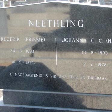 NEETHLING Frederik 1893-1974 &amp; JohannaC.C. 1893-1978