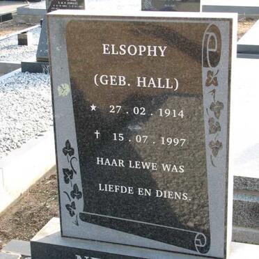 NEETHLING Elsophy nee HALL 1914-1997
