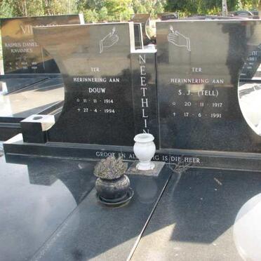 NEETHLING Douw 1914-1994 &amp; S.J. 1917-1991