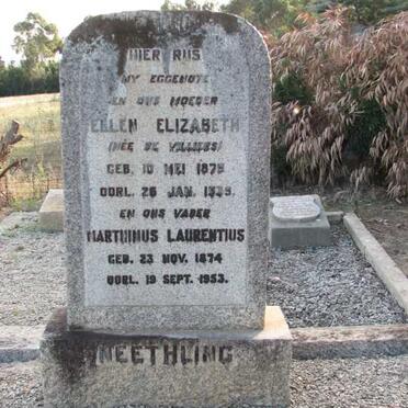 NEETHLING Marthinus Laurentius 1874-1953 &amp; Ellen Elizabeth DE VILLIERS 1875-1939