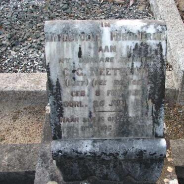 NEETHLING C.G. nee DU TOIT  ?-1934