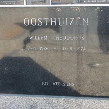 OOSTHUIZEN Willem Theodorus 1926-1974