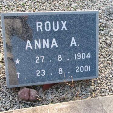 ROUX Anna A. 1904-2001