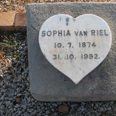 RIEL Sophia, van 1874-1952