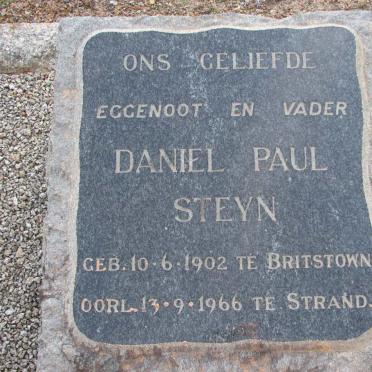 STEYN Daniel Paul 1902-1966
