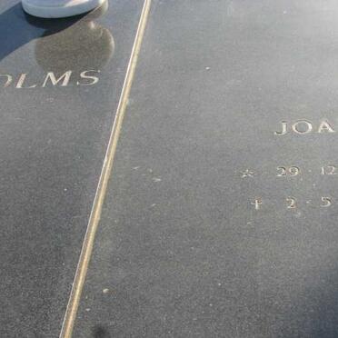 SOLMS Jan Georg 1926-2002 & Joan 1928-1982
