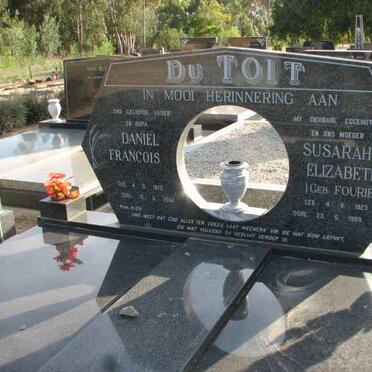 TOIT Daniel Francois, du 1920-2004 &amp; Susarah Elizabeth FOURIE 1923-1989