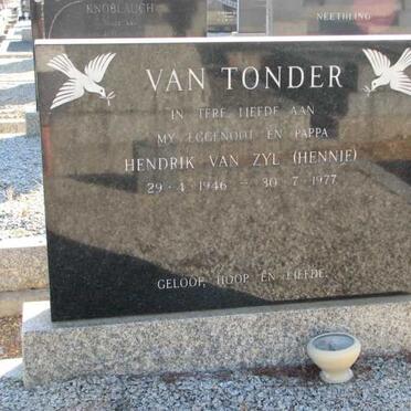 TONDER Hendrik van Zyl, van 1946-1977