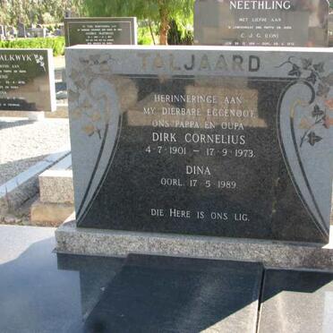 TALJAARD Dirk Cornelius 1901-1973 &amp; Dina  -1989