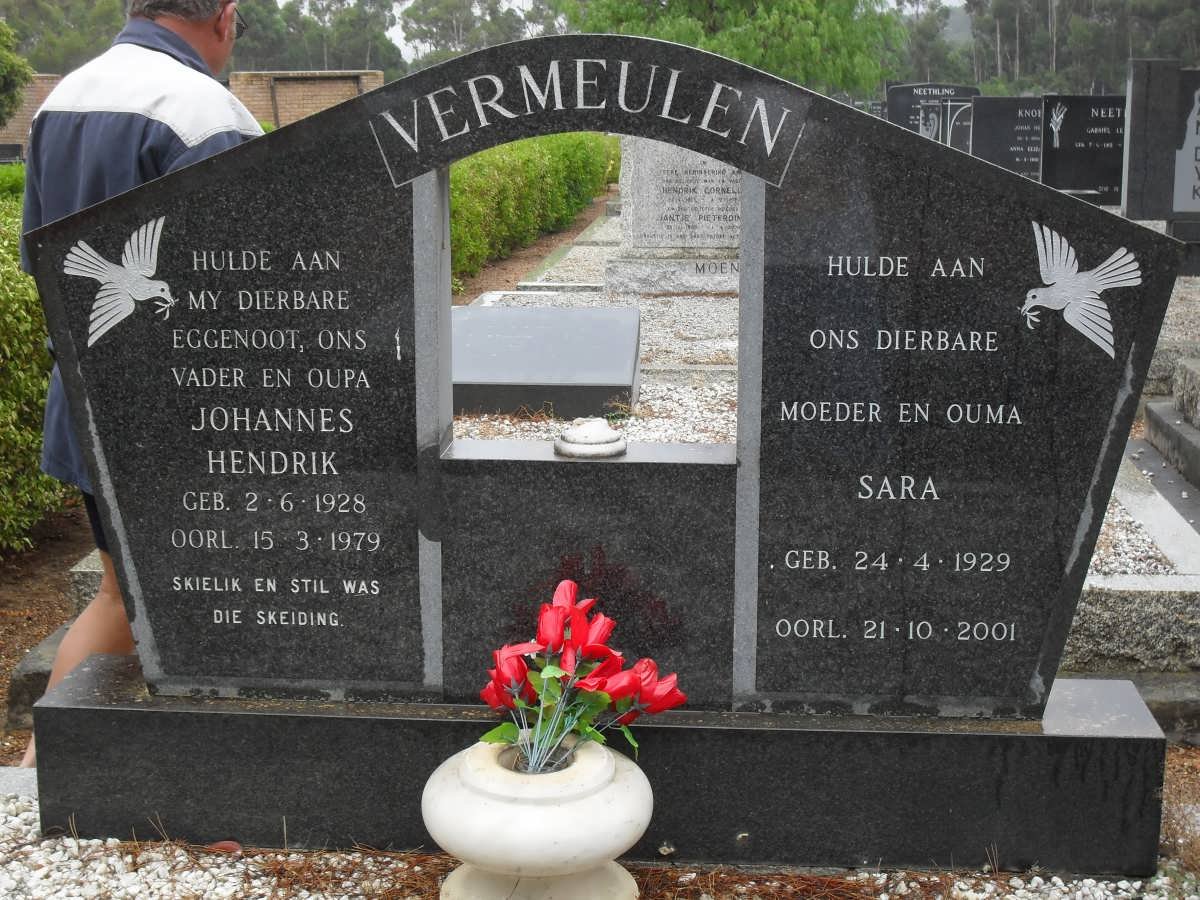 VERMEULEN Johannes Hendrik 1928-1979 &amp; Sara 1929-2001