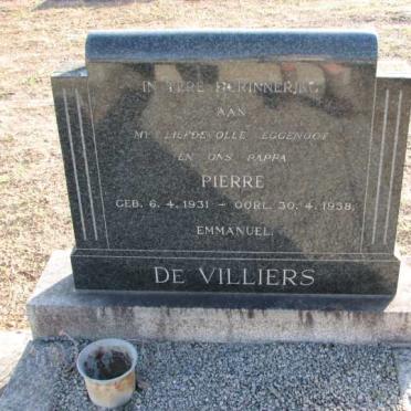 VILLIERS Pierre, de 1931-1958
