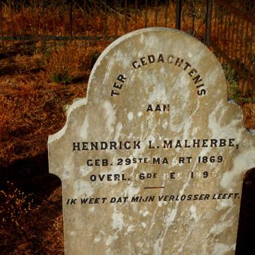 MALHERBE Hendrick L. 1869-1895