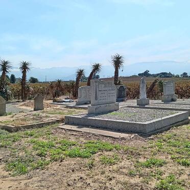 Western Cape, ROBERTSON district, Goudmyn, Spes Bona, farm cemetery