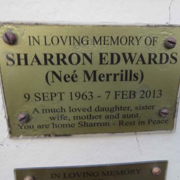 EDWARDS Sharron nee MERRILLS 1963-2013