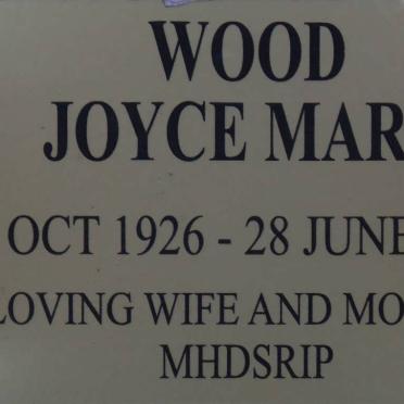 WOOD Joyce Mary 1926-2010