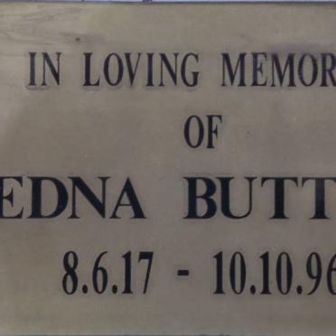 BUTTLE Edna 1917-1996