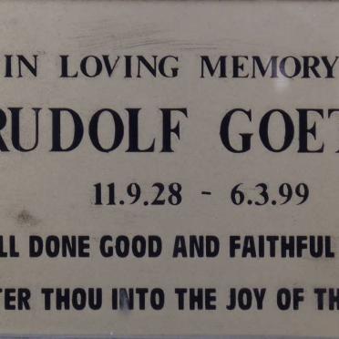 GOETZE Rudolf 1928-1999