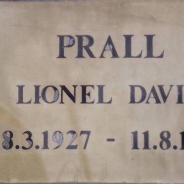 PRALL Lionel David 1927-1995