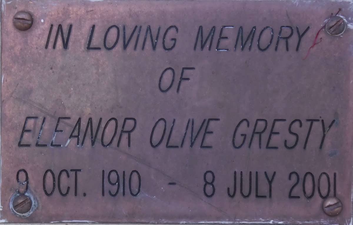 GRESTY Eleanor Olive 1910-2001