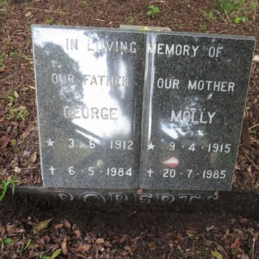 ROBERTS George 1912-1984 &amp; Molly 1915-1985