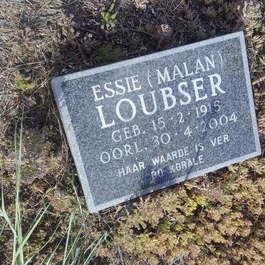 LOUBSER Essie nee MALAN 1915-2004