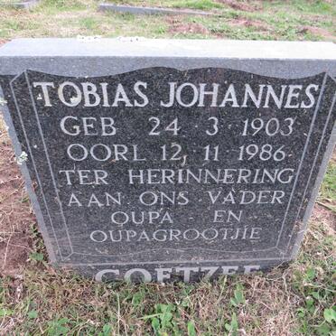 COETZEE Tobias Johannes 1903-1986
