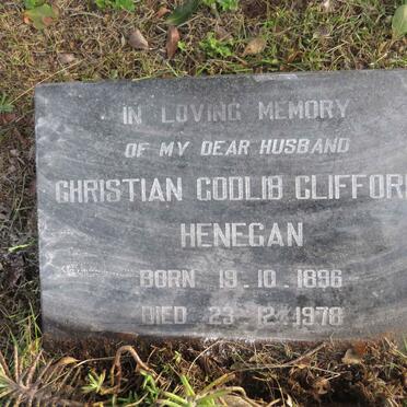 HENEGAN Christian Godlib Clifford 1896-1970