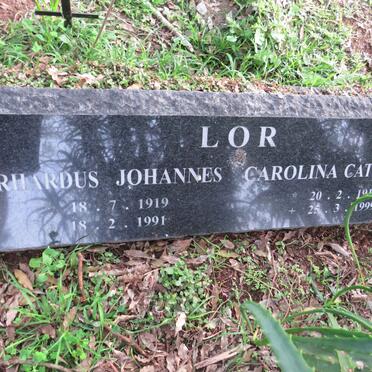 LOR Gerhardus Johannes 1919-1991 &amp; Carolina Catharina 1917-1999
