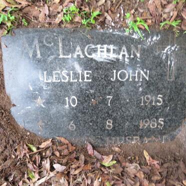 MCLACHLAN Leslie John 1915-1985