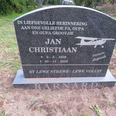 BARNARD Jan Christiaan 1929-2020