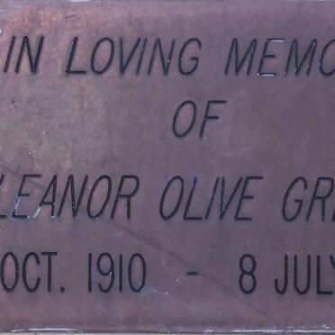 GRESTY Eleanor Olive 1910-2001