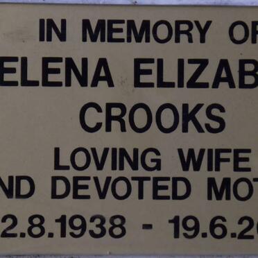 CROOKS Helena Elizabeth 1938-2003