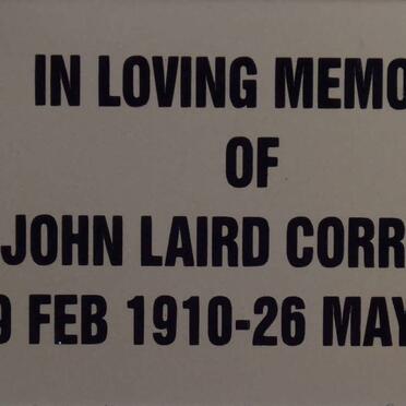 CORRANS John Laird 1910-1989