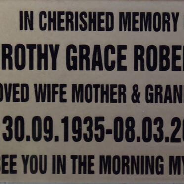 ROBERTSON Dorothy Grace 1935-2006