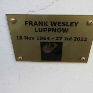 LUPPNOW Frank Wesley 1964-2022