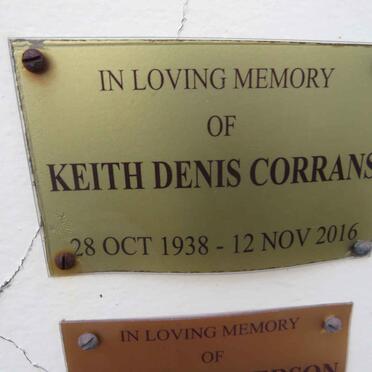 CORRANS Keith Denis 1938-2016
